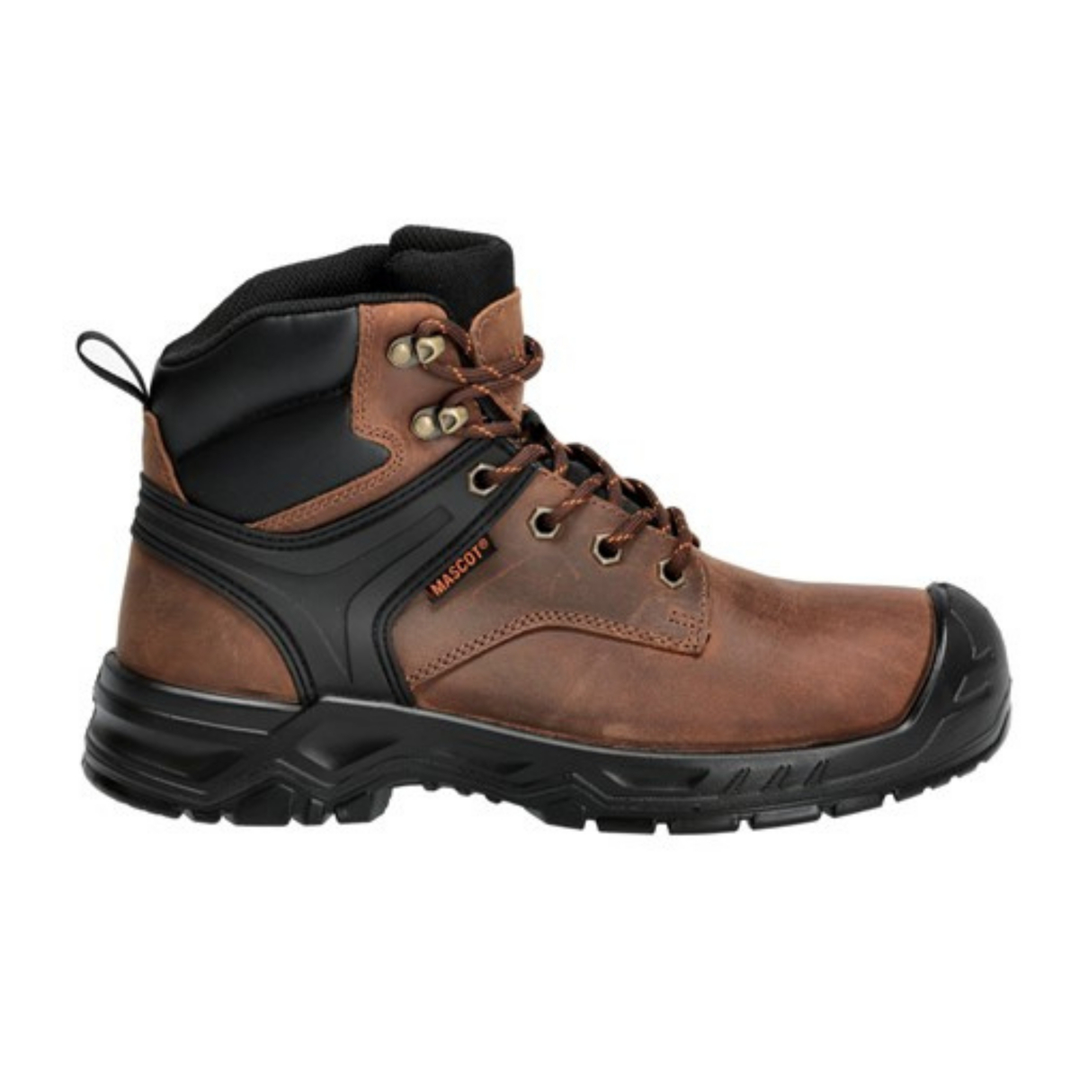 Mascot Safety Boots Nut Brown-Black UK11/EU46