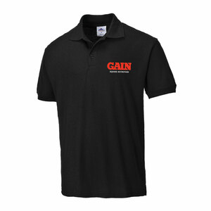 GAIN Equine Nutrition Naples Black Polo Shirt S