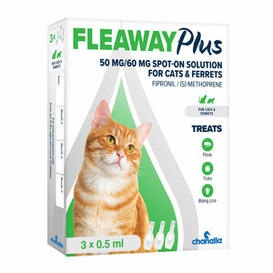 Fleaway Plus Cat 3's (P) 50mg