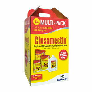 Closamectin Pour On Multi Pack 4L