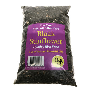 Woodland Black Sunflower Bird Seed 1kg