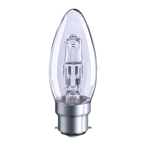 Solus 60W BC Clear Candle Halogen Energy Saver Bulb