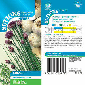 Suttons Seed Chive Seeds