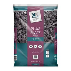 Kelkay Bagged Aggregate Plum Slate 40mm 22Kg