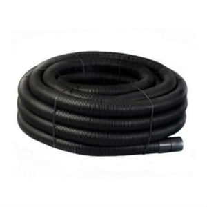 Perforated Black Coil Land Drainage Pipe 50m x 110mm