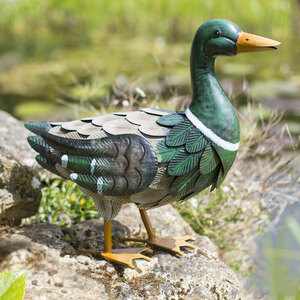 Vida Mallard Steel Garden Figure