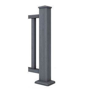 Duradek Charcoal End Post System