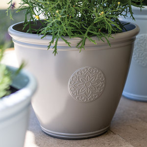 Eden Emblem Planter Grey 40cm