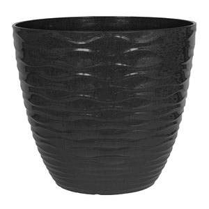 Windermere Glazed Planter Charcoal 33cm