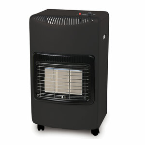 De Vielle Premium Mobile Gas Heater Black