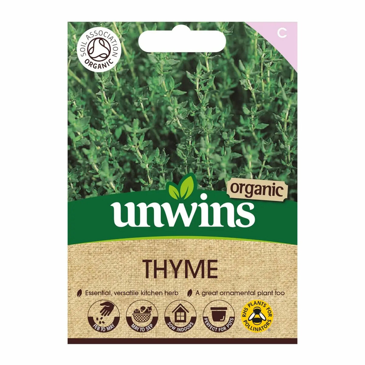 Unwins Organic Herb Thyme Winter