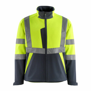 Mascot Softshell Jacket Hi-Vis Yellow/Navy 2XL