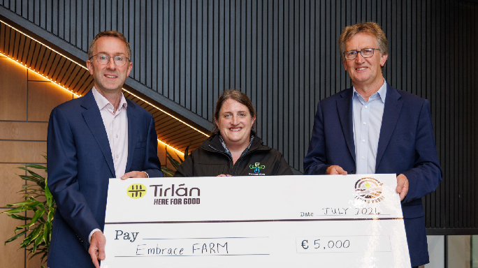 Tirlán supports the work of Embrace FARM with €5,000 donation